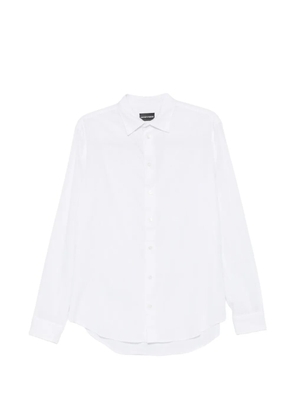 Emporio Armani button linen shirt - White