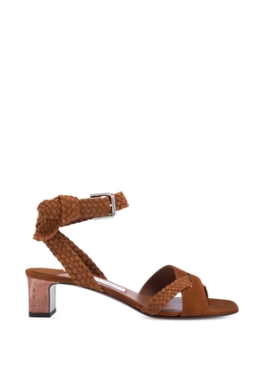 Jimmy Choo braided-strap sandals - Brown