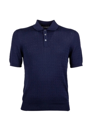Tagliatore ribbed polo shirt - Blue