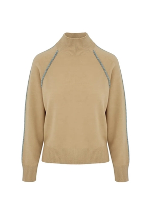 Lorena Antoniazzi ribbed funnel neck sweater - Neutrals