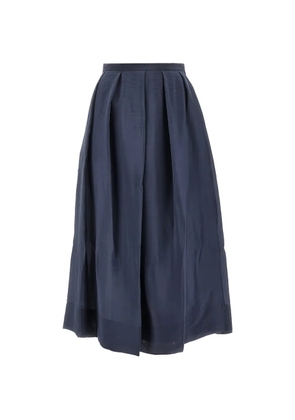 Emporio Armani pleated midi skirt - Blue