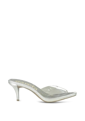 Pedro Garcia transparent open toe sandals - Silver