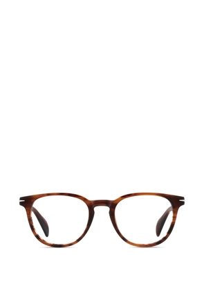Eyewear by David Beckham round-frame glasses - Brown