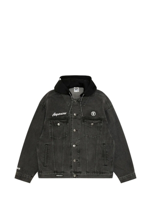 AAPE BY *A BATHING APE® hooded cotton jacket - Grey