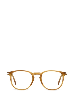 Eyewear by David Beckham round-frame browline glasses - Neutrals
