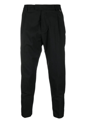 Low Brand straight-leg cropped trousers - Black