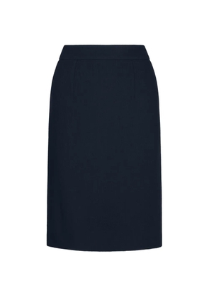 Oscar de la Renta wool-blend pencil skirt - Blue