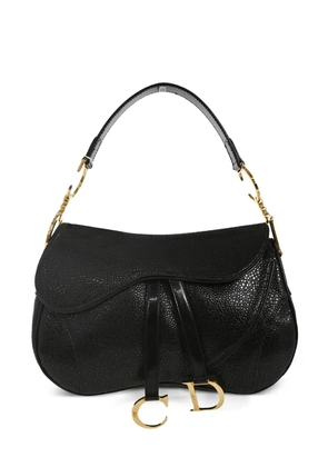 Christian Dior Pre-Owned 2001 stingray saddle handbag - Black