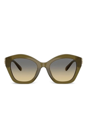 Coach geometric-frame sunglasses - Green