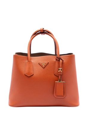 Prada Pre-Owned 2010-2025 Medium Saffiano Cuir Double satchel - Orange