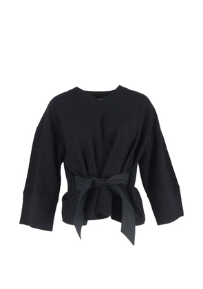 LEMAIRE V-neck belted blouse - Black
