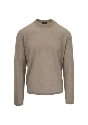 Brioni crew-neck sweater - Brown