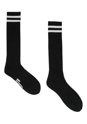 Noir Kei Ninomiya striped-detail socks - Black