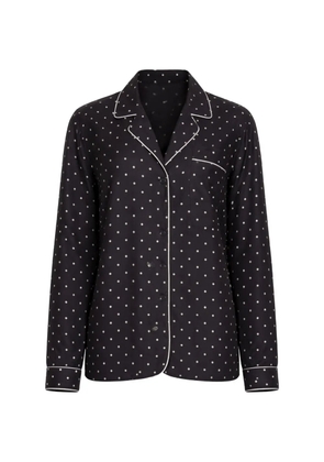 Elie Saab polka dot shirt - Black