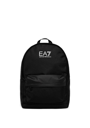 Ea7 Emporio Armani logo-print backpack - Black