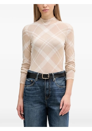 Barbour Savannah argyle high-neck top - Neutrals