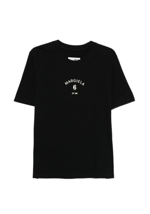 MM6 Maison Margiela logo T-shirt - Black