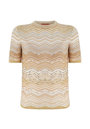 Missoni sequin crew-neck T-shirt - Neutrals