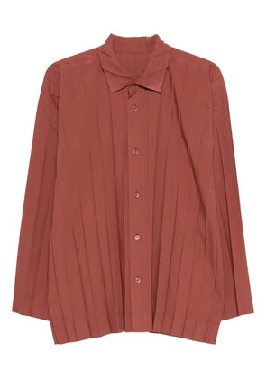 Homme Plissé Issey Miyake pleated shirt - Brown