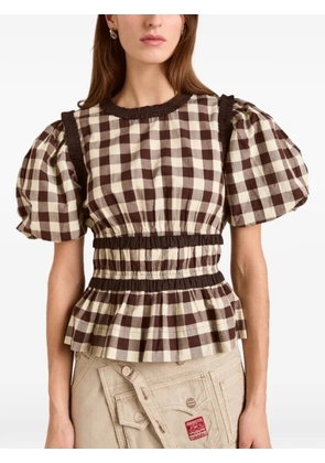 DAMSON MADDER ruffled-detail blouse - Brown