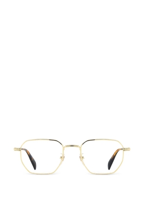 Eyewear by David Beckham geometric-frame metal glasses - Gold