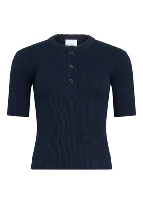 Patou buttoned T-shirt - Blue