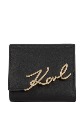Karl Lagerfeld logo-detail wallet - Black