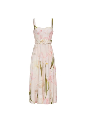 Cara Cara Calypso bustier floral-print dress - Pink