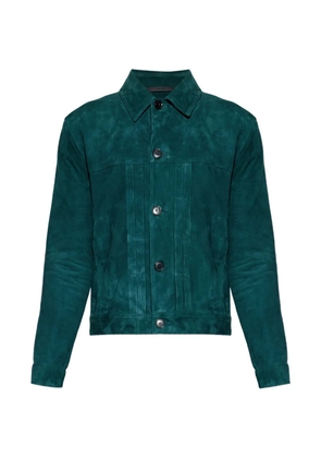 Paul Smith panelled suede jacket - Green
