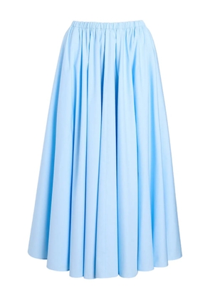Patou elasticated-waist midi skirt - Blue