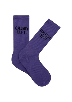 GALLERY DEPT. crew ribbed socks - Purple