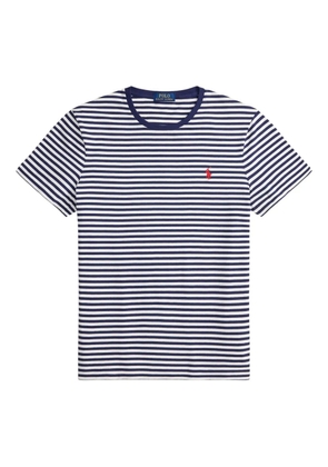 Polo Ralph Lauren striped embroidered jersey T-shirt - Blue