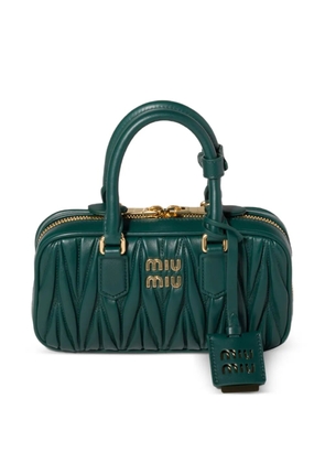 Miu Miu Arcadie matelassé nappa leather mini-bag - Green