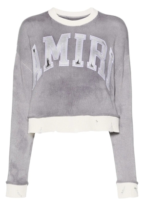 AMIRI Vintage cashmere cropped jumper - Grey