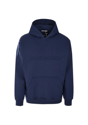 HINNOMINATE embossed fleece hoodie - Blue