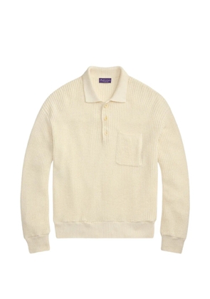 Ralph Lauren Purple Label chest-pocket polo shirt - Neutrals