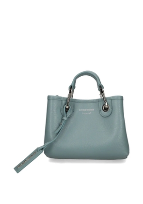 Emporio Armani mini MyEA top-handle tote bag - Blue