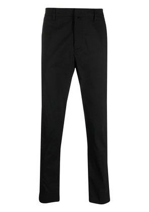 DONDUP slim-cut cotton trousers - Black