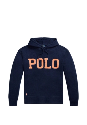 Polo Ralph Lauren intarsia knitted hoodie - Blue