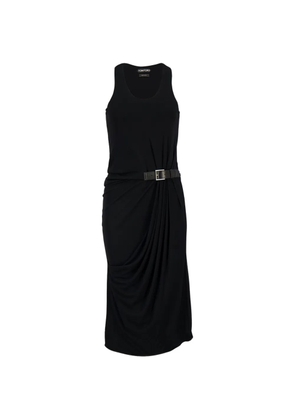 TOM FORD belted midi dress - Black