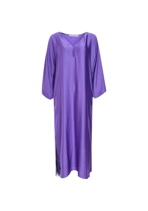 SIMONA CORSELLINI V-neck dress - Purple