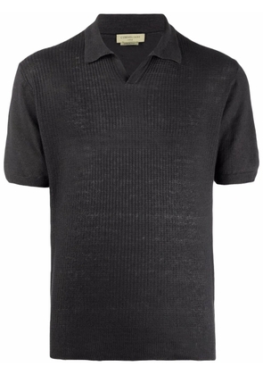 Corneliani ribbed polo shirt - Grey