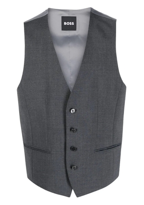 BOSS single-breasted buttoned waistcoat - Grey