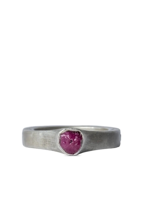 Parts of Four Sistema sterling-silver ruby-slab ring