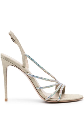 Le Silla Scarlet 105mm glitter sandals - Gold