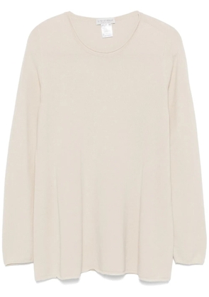 Le Tricot Perugia rolled-trim sweater - Neutrals