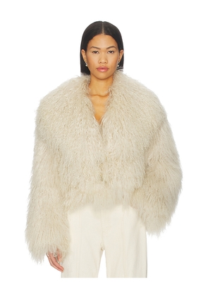 OW Collection x REVOLVE Thea Jacket in Beige. Size S. Also in L, XL.