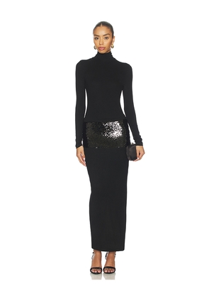 MADISON THE LABEL Mercer Maxi Dress in Black. Size L. Also in M.