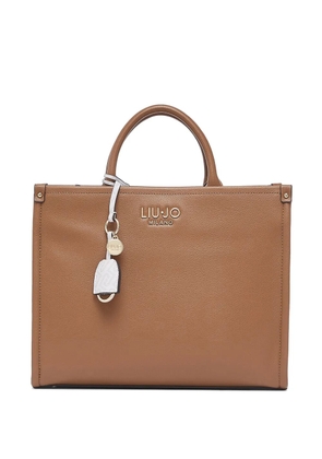 LIU JO charm-detail tote bag - Brown