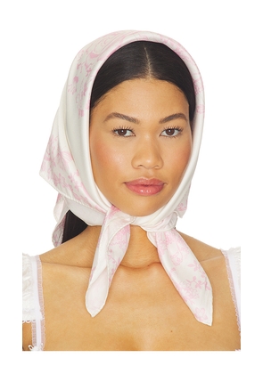 LoveShackFancy Labrina Head Scarf in Pink.